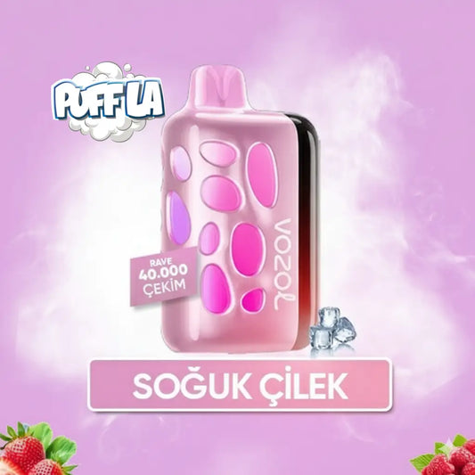 Strawberry Ice Rave 40000 PUFF puf vozol